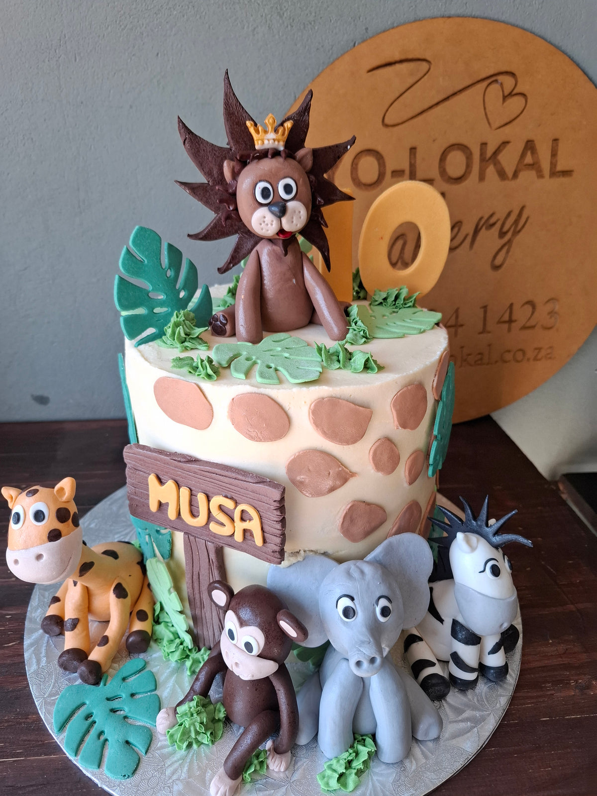 Jungle Safari Birthday Cake