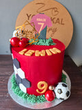 Soccer Celebration Cake, 20 cm, 3 Layer