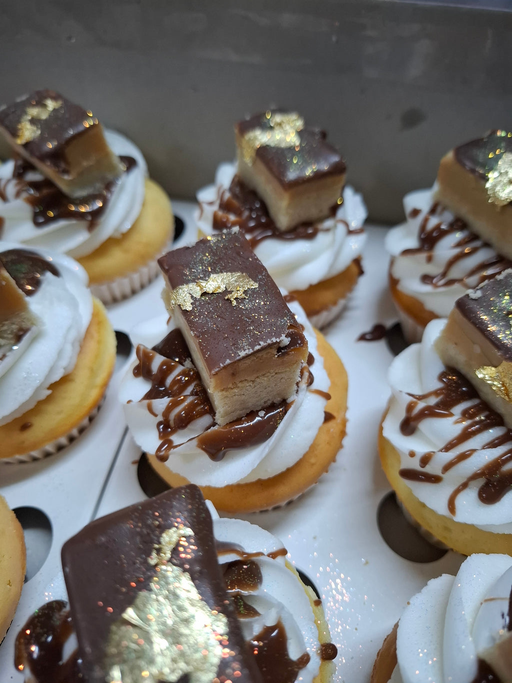 Millionaire Shortbread Cupcakes