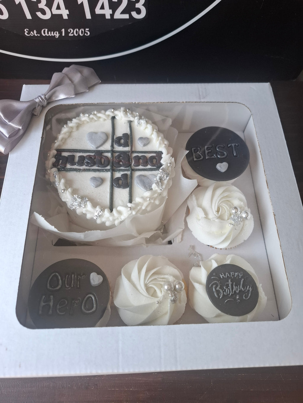 Our Hero Birthday Bento Cake & Cupcakes