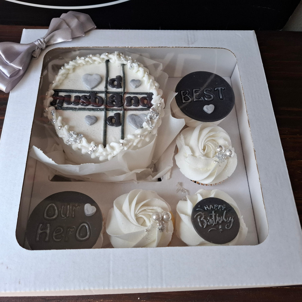Our Hero Birthday Bento Cake & Cupcakes