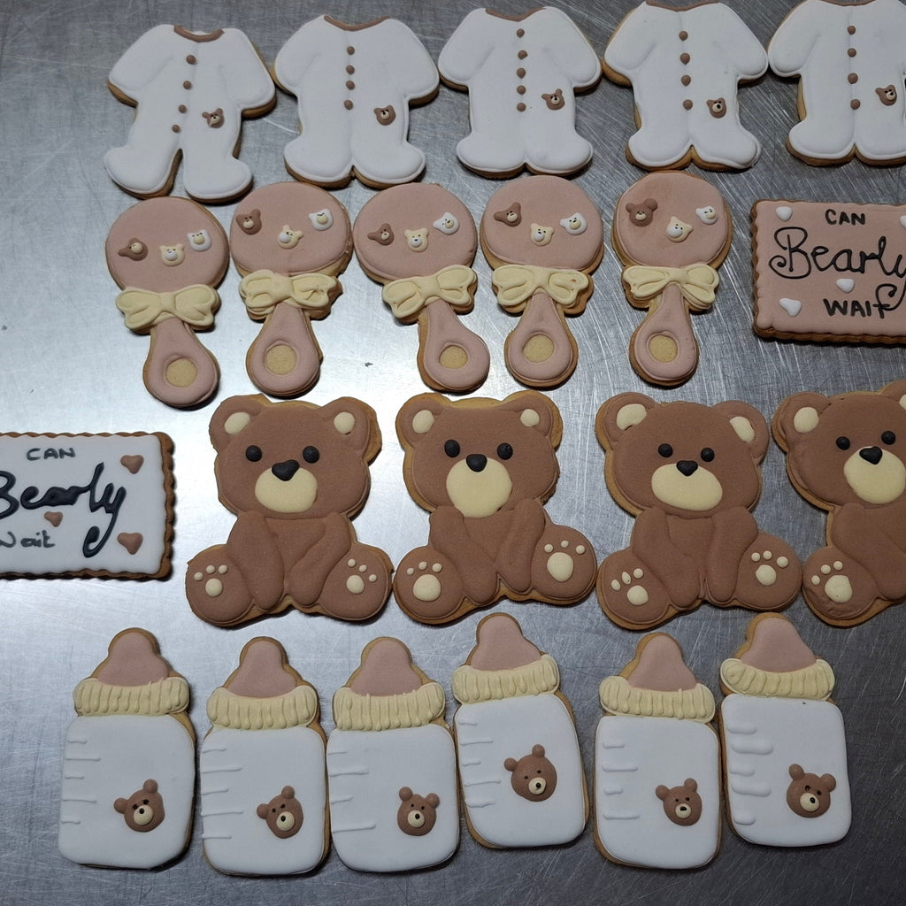 “Can Bearly Wait” Baby Shower Cookies
