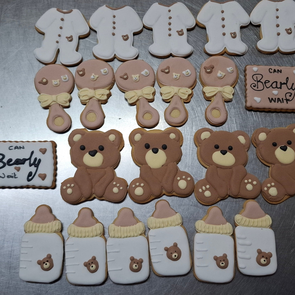 “Can Bearly Wait” Baby Shower Cookies