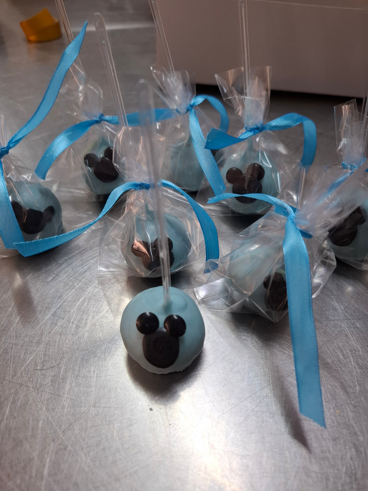 Baby Blue Mickey-Inspired Cake Pops