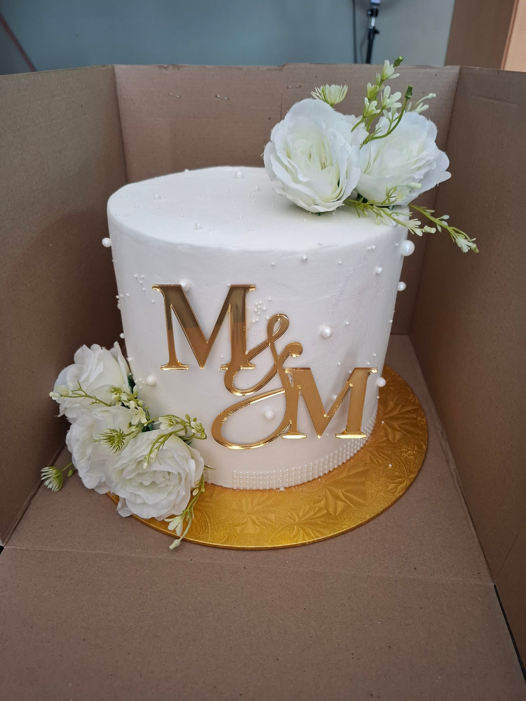 Golden Promise Wedding Cake | 20 cm, 3 Layers