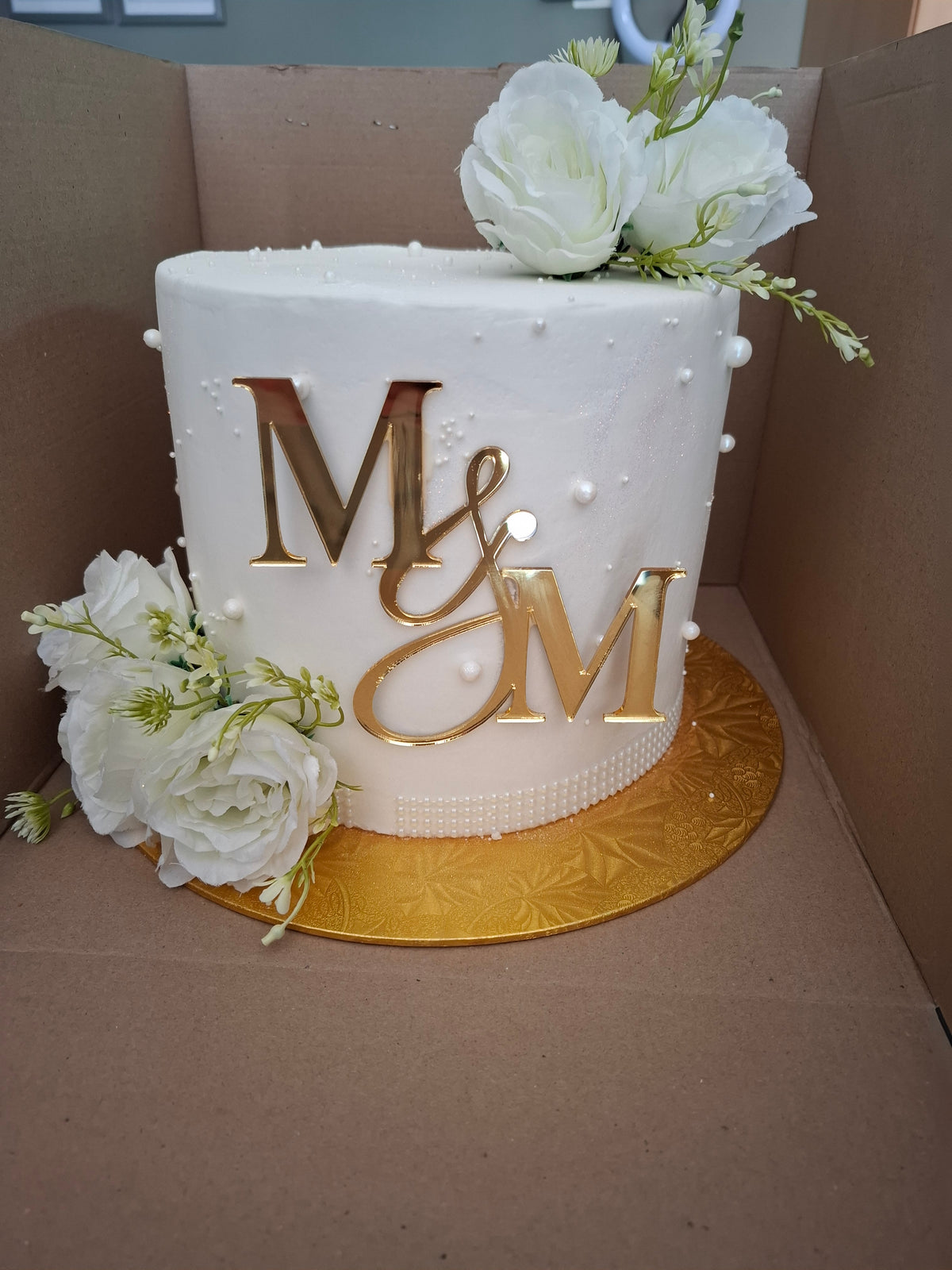 Golden Promise Wedding Cake | 20 cm, 3 Layers