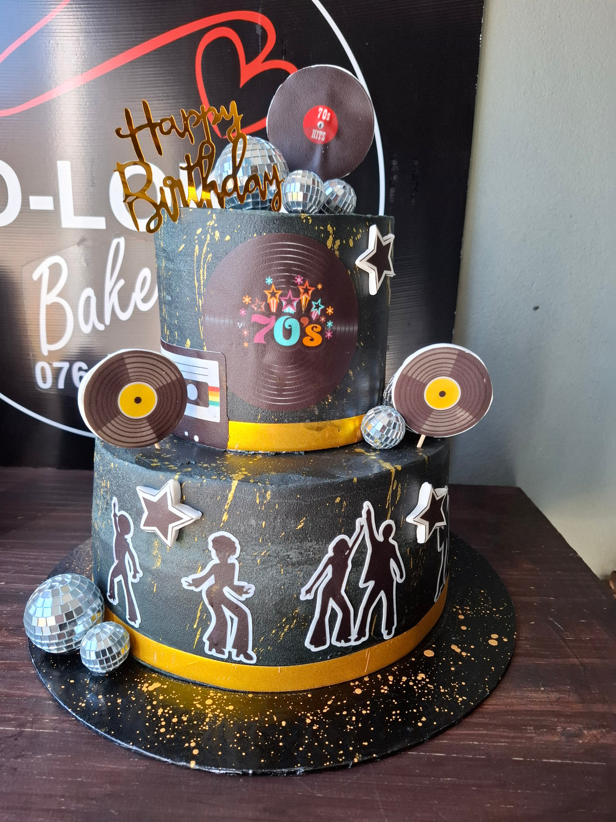 Disco Fever Celebration Cake