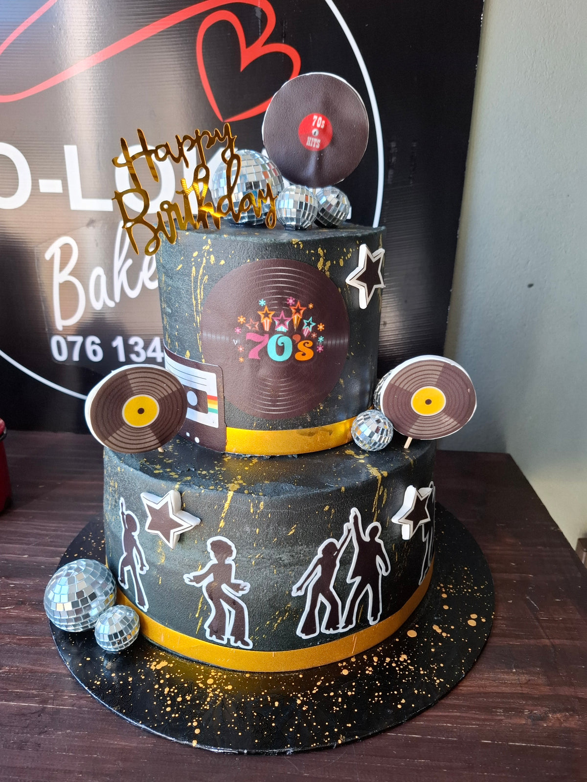 Disco Fever Celebration Cake