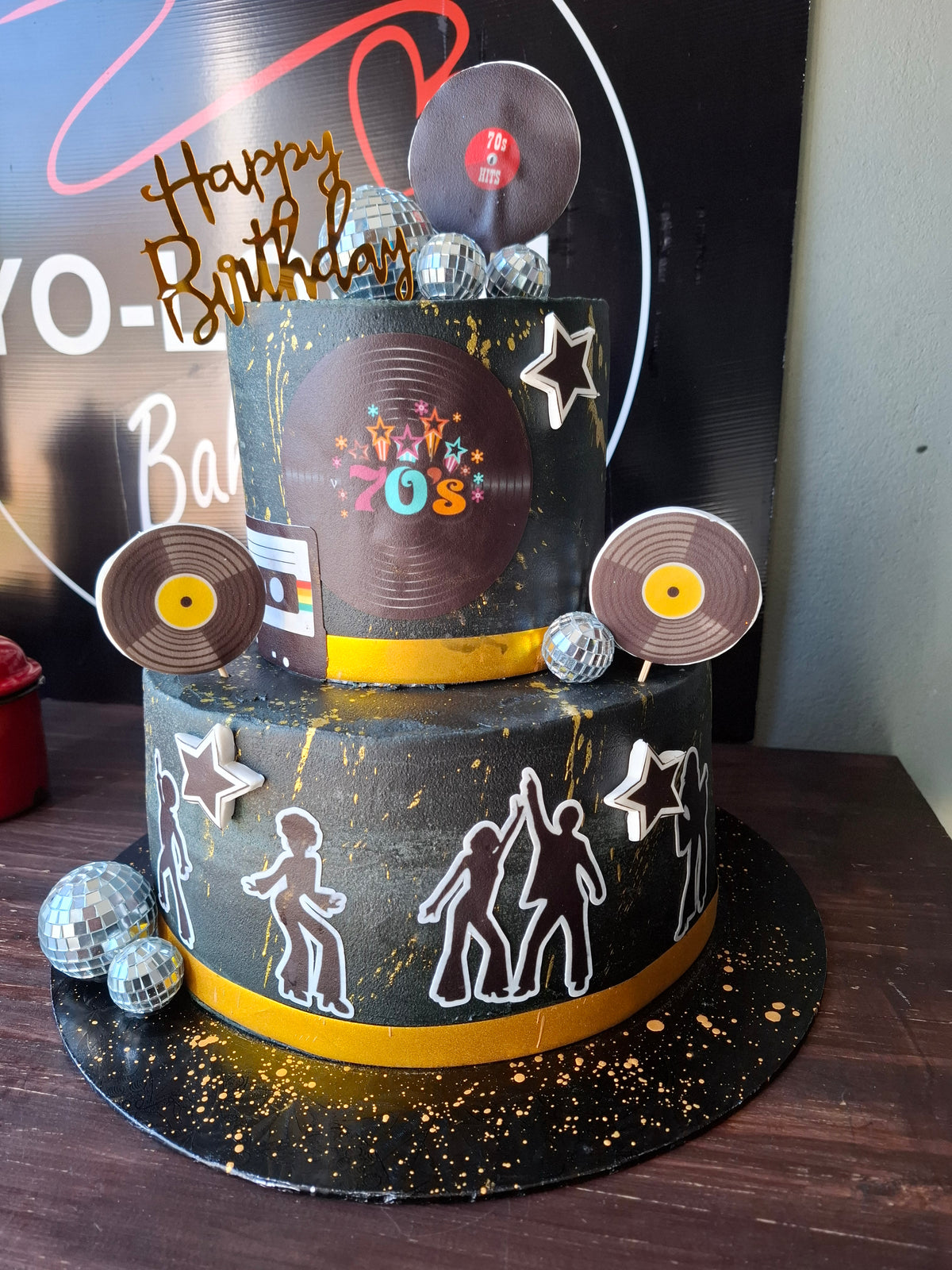 Disco Fever Celebration Cake