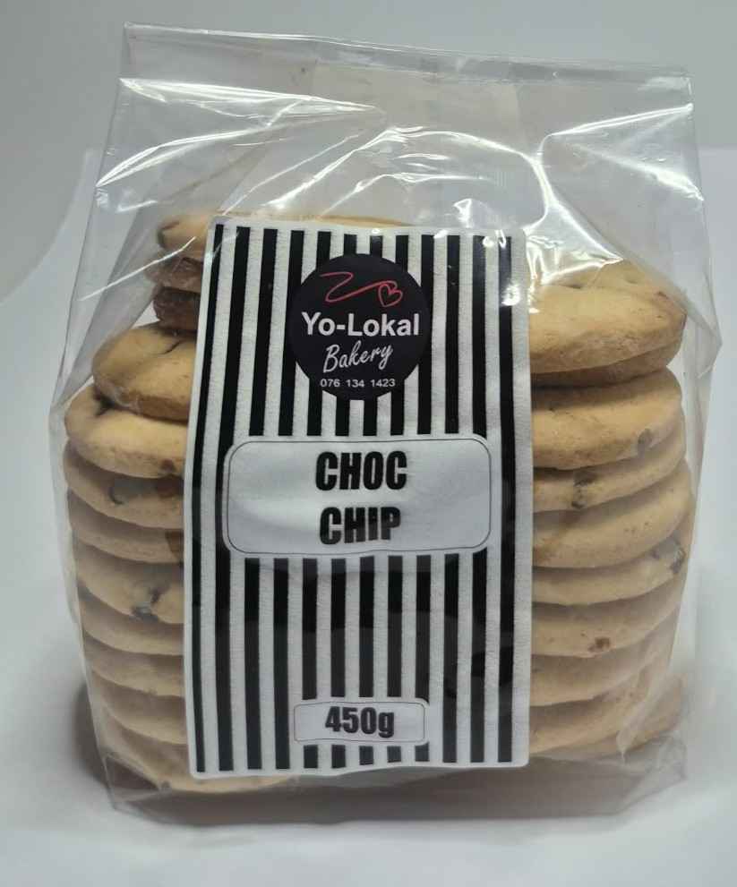 Homemade Chocolate Chip Biscuits 450g – South African Handmade Biscuits