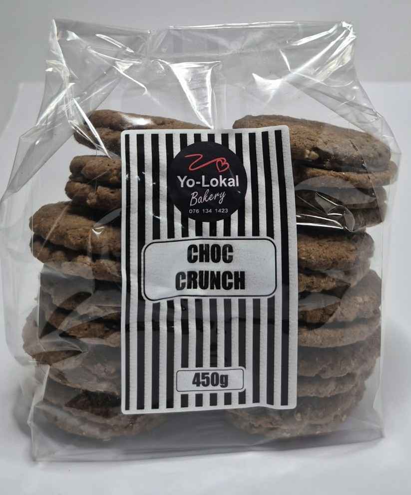 Homemade Chocolate Crunch Biscuits 450g – South African Handmade Biscuits
