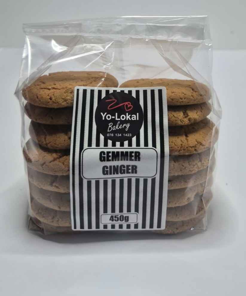 Homemade Ginger Biscuits 450g – Traditional South African Baked Treat