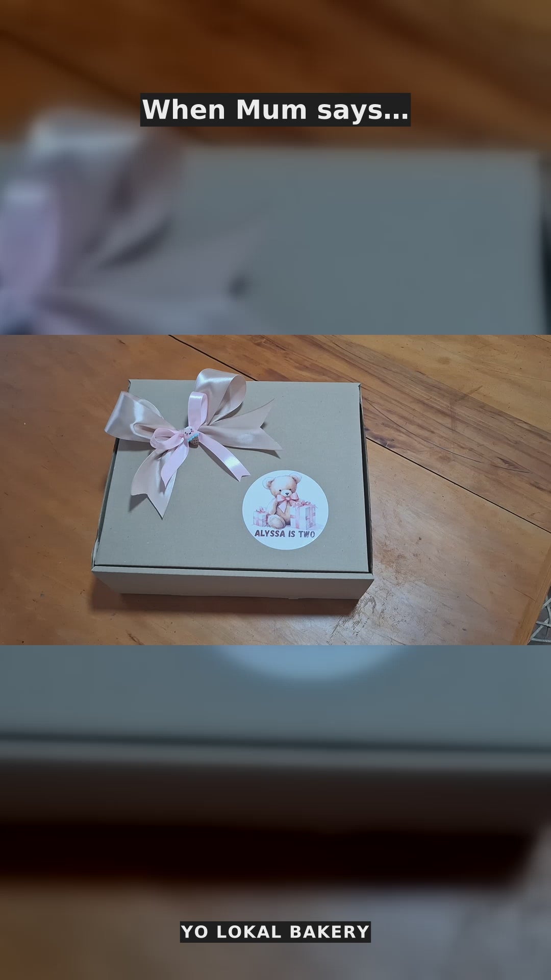 Birthday Treat box - teddy
